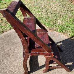 Wooden Library Step/Stool Chairs