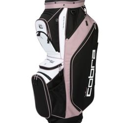 Cobra Ultralight Pro Golf Cart Bag-Elderberry Pink & Black with Rain Cover NEW