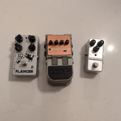 Electric Guitar Pedals Tremolo Compressor Flanger 