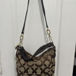 Authentic Vintage Brown Coach Purse.