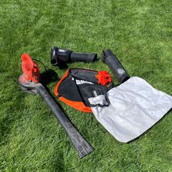 Black And Decker grass And Leaf Blower And Collector