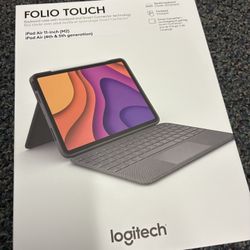 Logitech Folio Touch iPad Keyboard Case with Trackpad and Smart Connector for iPad Air 11-inch (M2 & M3), iPad Air (4th & 5th gen) – Graphite