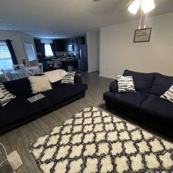 Like New Badcock Sofa Blue