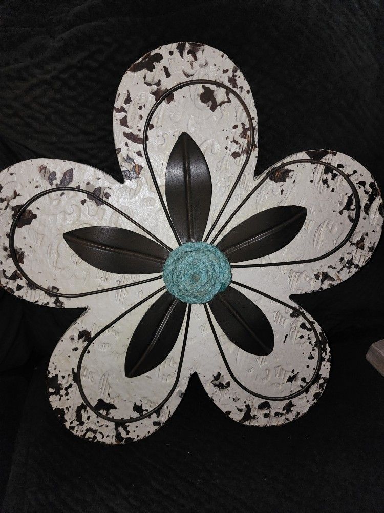 Wood Flower Wall Decor 