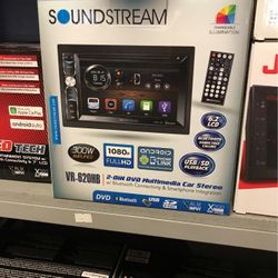 Soundstream Double Din Bluetooth Stereo On Sale For 89.99