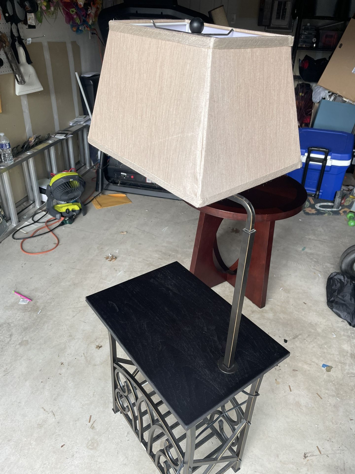 End Table With lamp