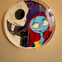 Jack And Sally Wall Clock