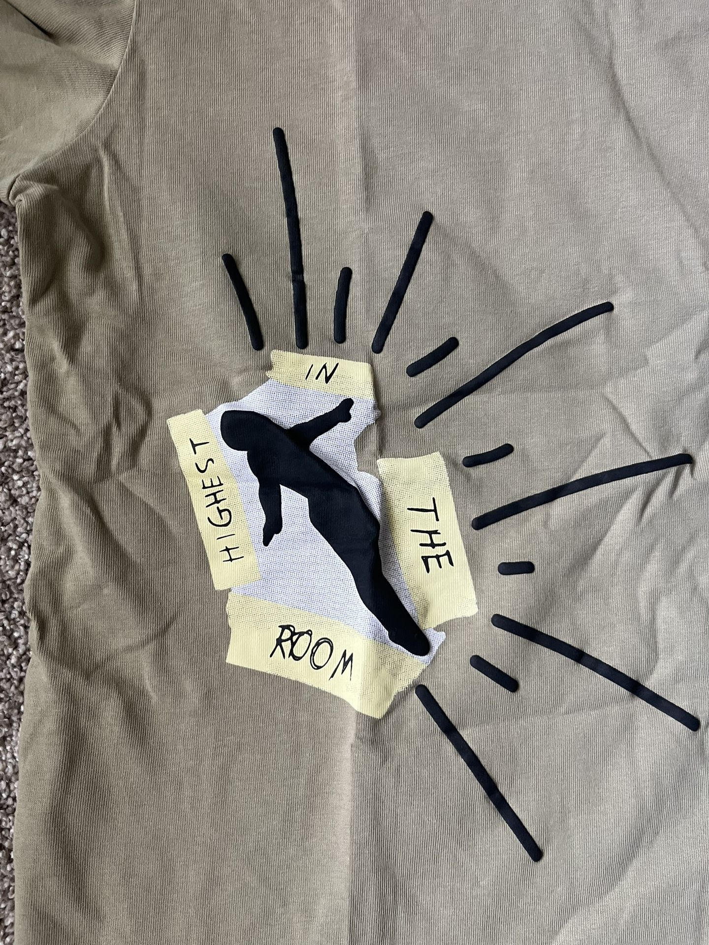 Green Travis Scott Highest In The Room Tee Shirt