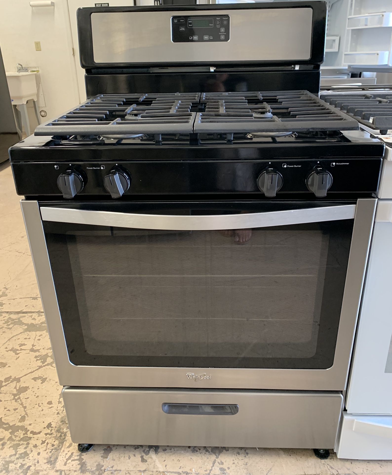 Whirlpool Stainless Steel Gas Stove - 30 DAY WARRANTY INCLUDED!