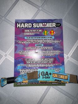 HARD SUMMER tickets 2 Day GA+