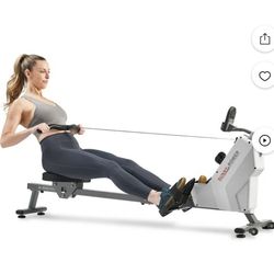 Sunny Health & Fitness SF-RW521020 SMART Compact Foldable Magnetic Rowing Machine with Bluetooth Connectivity. 