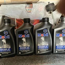 Mobil1 RACING 4T  -4 Quarts Fully Synthetic