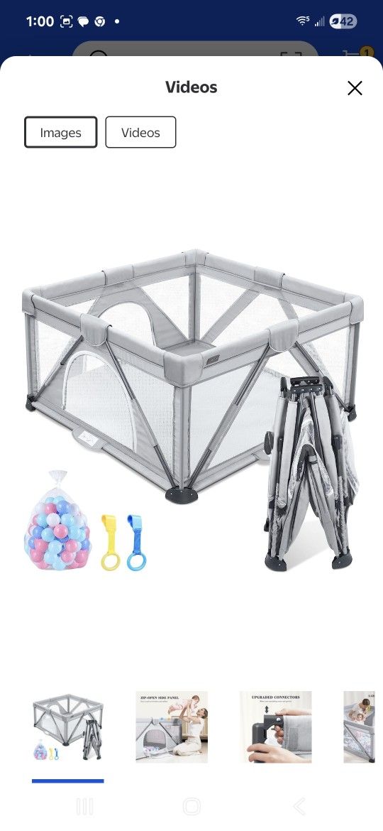 50x50 Folding Portable Infant Playpen