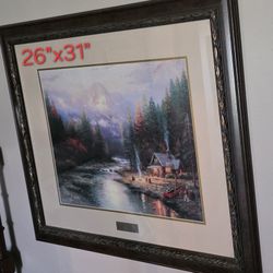 Thomas Kinkade Framed Painting 
