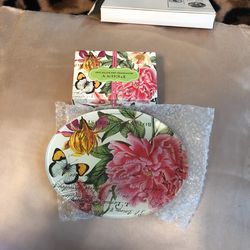 Soap With Match Ceramic Dish 