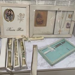 Vintage Wedding Sign Guest Books And Candles And Knife 🔪. Spanish Nuestra Boda Libros De Firmas, Velas 🕯 Ask For Individual Price Or Everything  $35