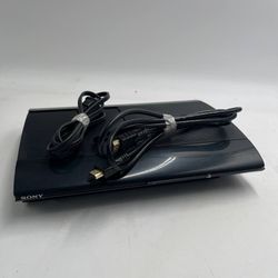 Sony PlayStation 3 PS3 Super Slim Console + DualShock 3 HDMI Power On