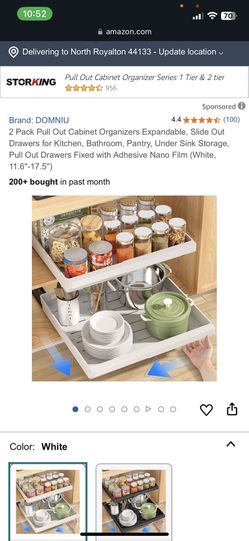 Expandable Pull Out Cabinet Organizer