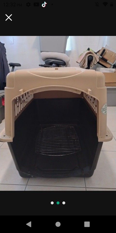 Large Heavy Plastic Dog Crate