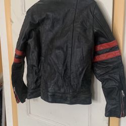 Genuine Leather Jacket Size S With 6 Pockets