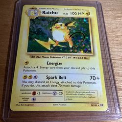 Raichu Holo 36/108 Pokémon Set Evolutions