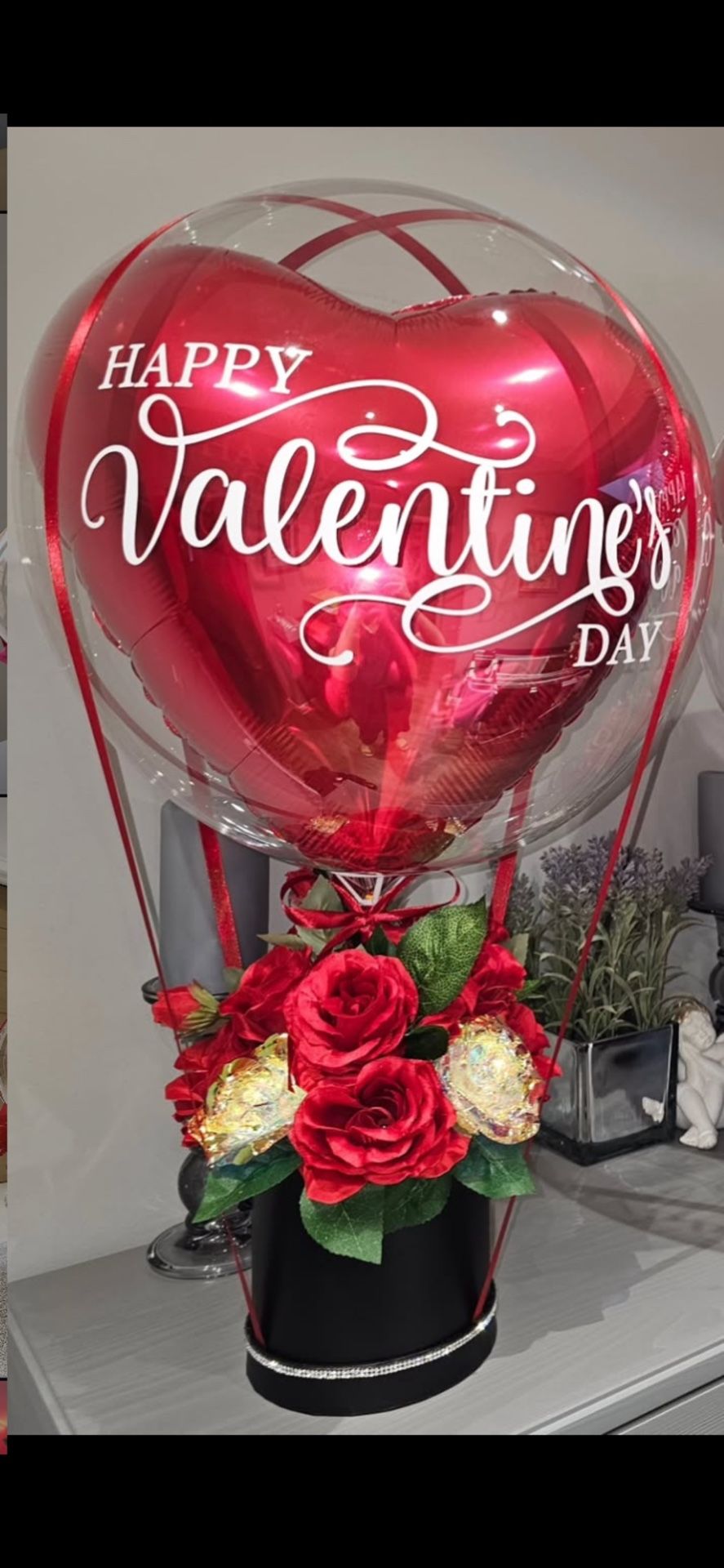 Balloon And flower basket