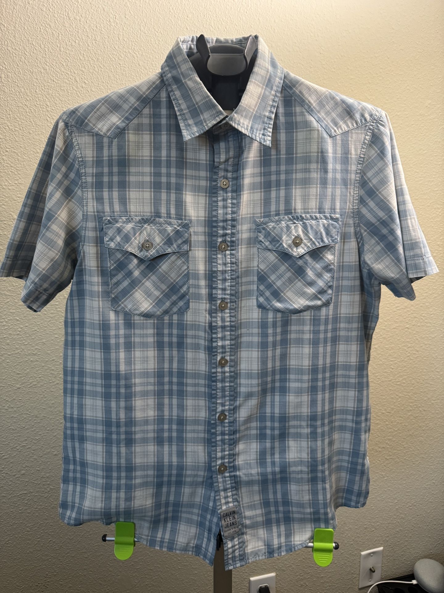 Calvin Klein Jeans Short-Sleeve Button-Up Shirt
