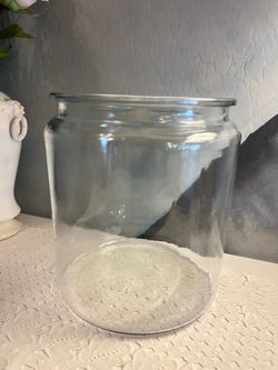 Large Clear Glass Jar