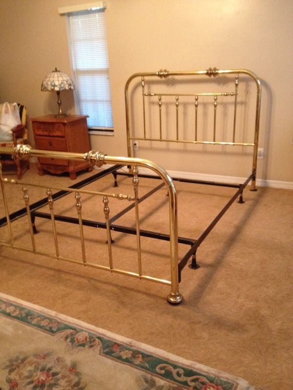 Brass Queen Size Bed Frame Also For In Lake City Fl Offerup Brass Queen Size Bed Frame Also