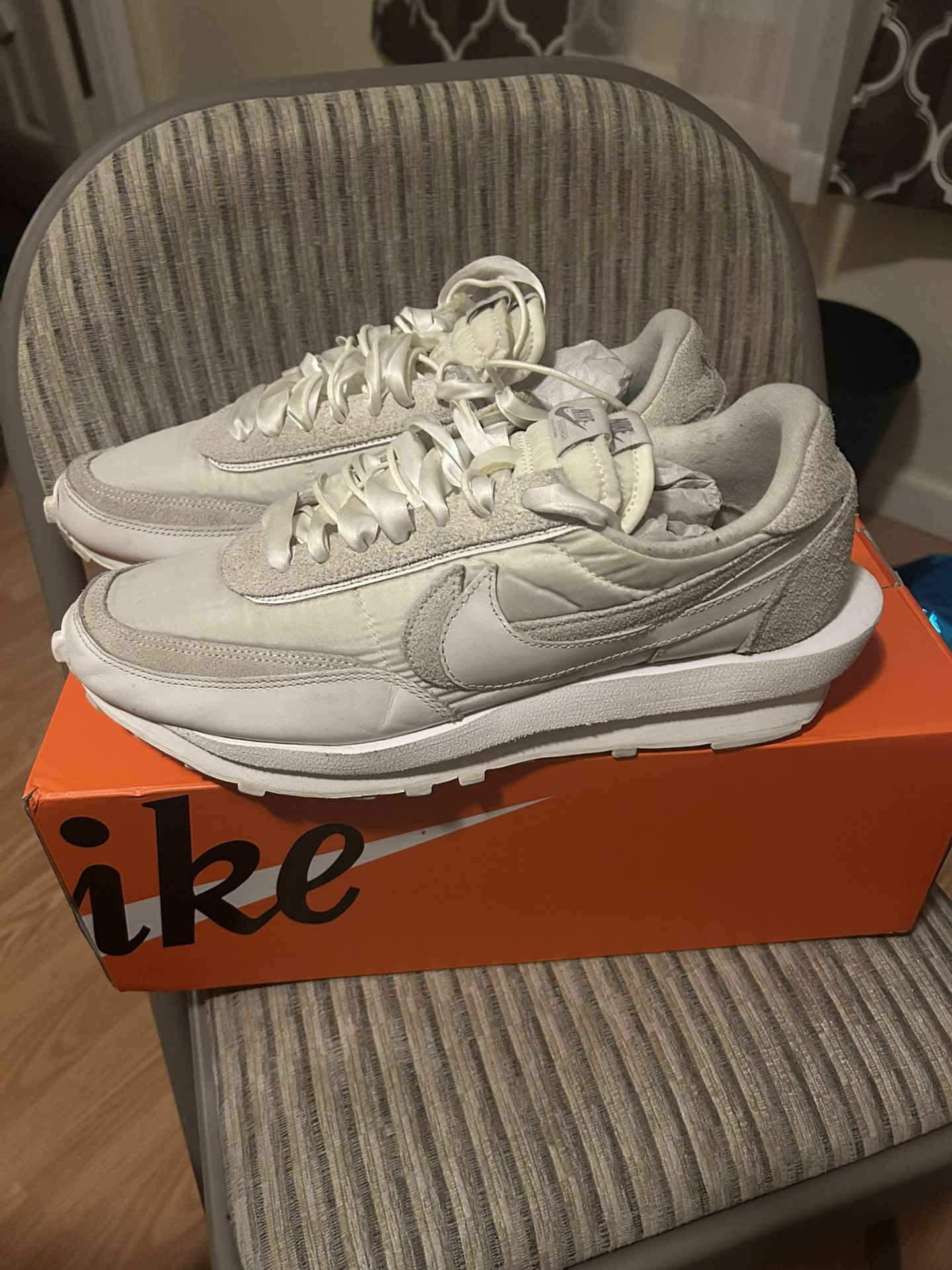 Sacai x LD Waffle “White Nylon”