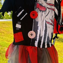 Clown Costume Dress Girl 
