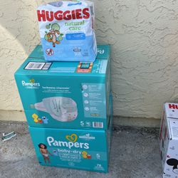 Pampers Size 5 & Baby Wipes 