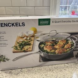 Henckels 30cm Hard Anodised Ceramic Saute Pan, 4.7L