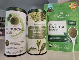 3 Brand New Sealed Premium Japanese Matcha Powder Republic Of Tea And Navitas Organic