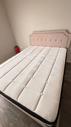 Queen bed 10 inch memory foam with frame