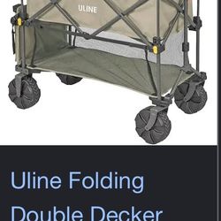 Uline Double Decker Utility Wagon-tan