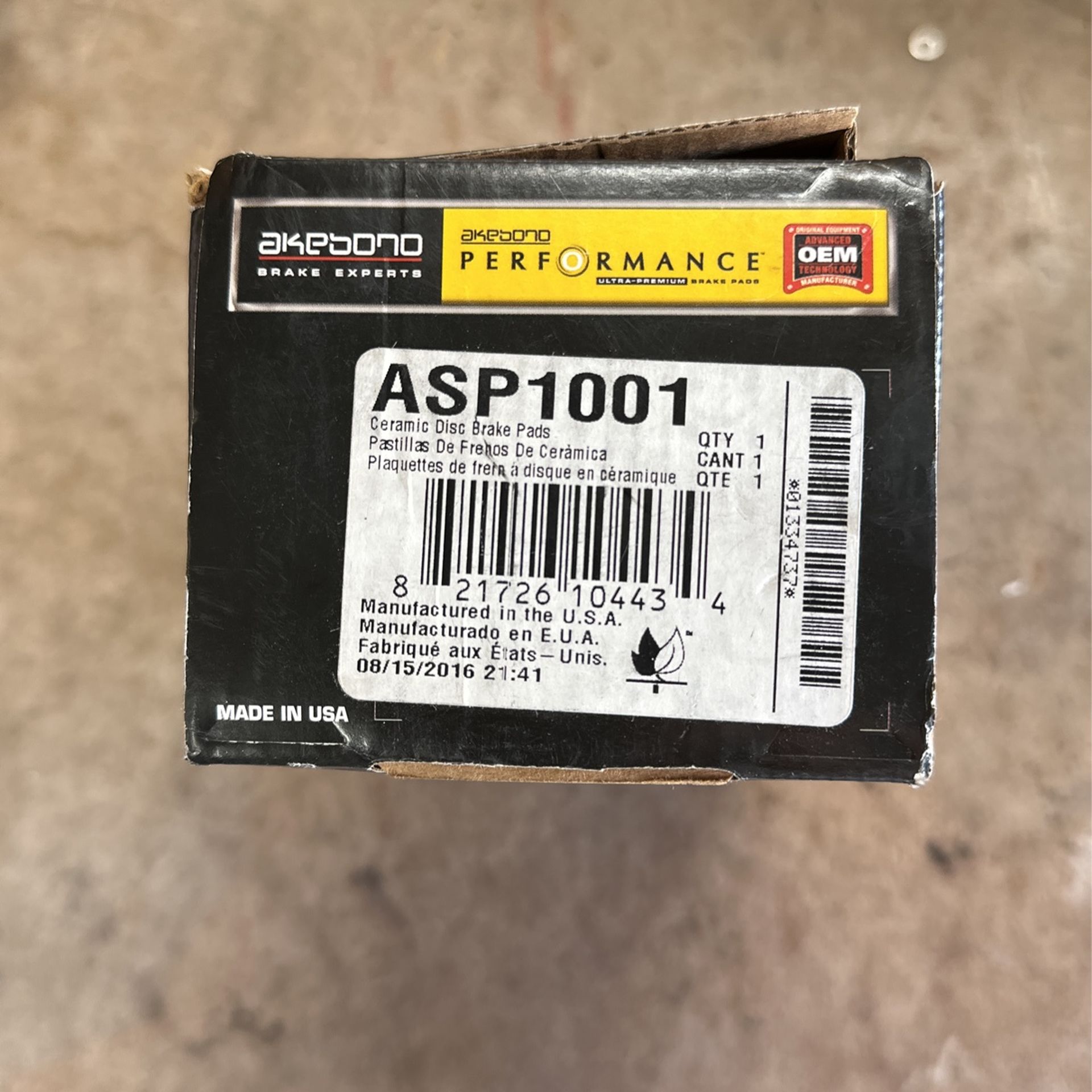 Akebono Brake Pads - ASP1001