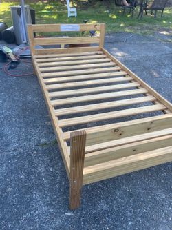 Nice wood twin bed frame