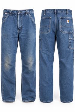 Carhartt FRB13-DNM FR Flame Resistant Jeans Men's 36x34 Original Fit CAT 2