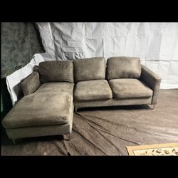 Grey Couch Good Condition Clean We Saw All The Time Delivery $40 Local Selling Cheap. I Need Space