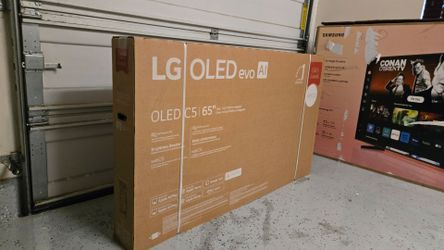 New 65 Inch OLED LG C5 Smart TV 4K UHD with 120 Hz refresh rate. Brand new factory sealed.