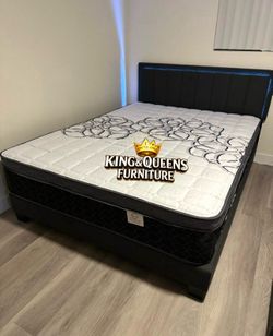 New Queen bed frame with Matress
