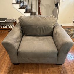 Extra Wide Sofa Chair - Grey