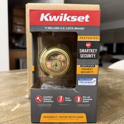 Kwikset SmartKey Deadbolt – Keyed Both Sides (Multiple Available) 