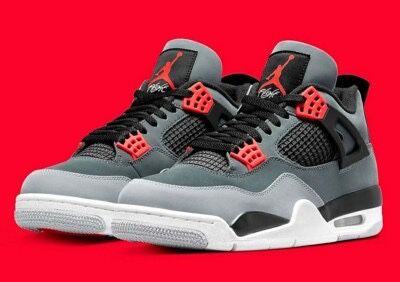 air jordan 4 retro sp carbon red/gray