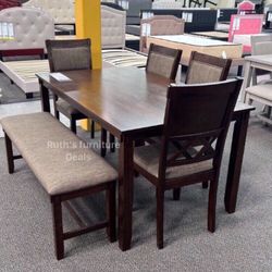 Dining Table Set 6-pc 