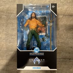 In Hand, Brand New, Never Opened McFarlane DC Multiverse - Aquaman and the Lost Kingdom - Aquaman (Hero Costume) - 7” Action Figure