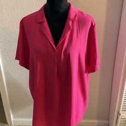 Ladies Dress up/ Work Pink Blouse Xl