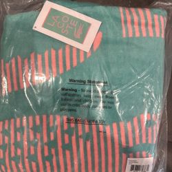 New Lacoste Home Lacoste Croc Cotton Beach Towel, 36" x 72" with tags in a bag