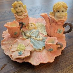 Miniature Tiny Angel Tea Set #301401 | House of Lloyd 1996